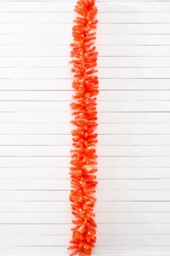 9' x 12" LED Orange Garland