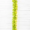 9' x 14" Lime Green Garland with LED Lights