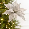 20" x 11” Platinum Poinsettia Stem