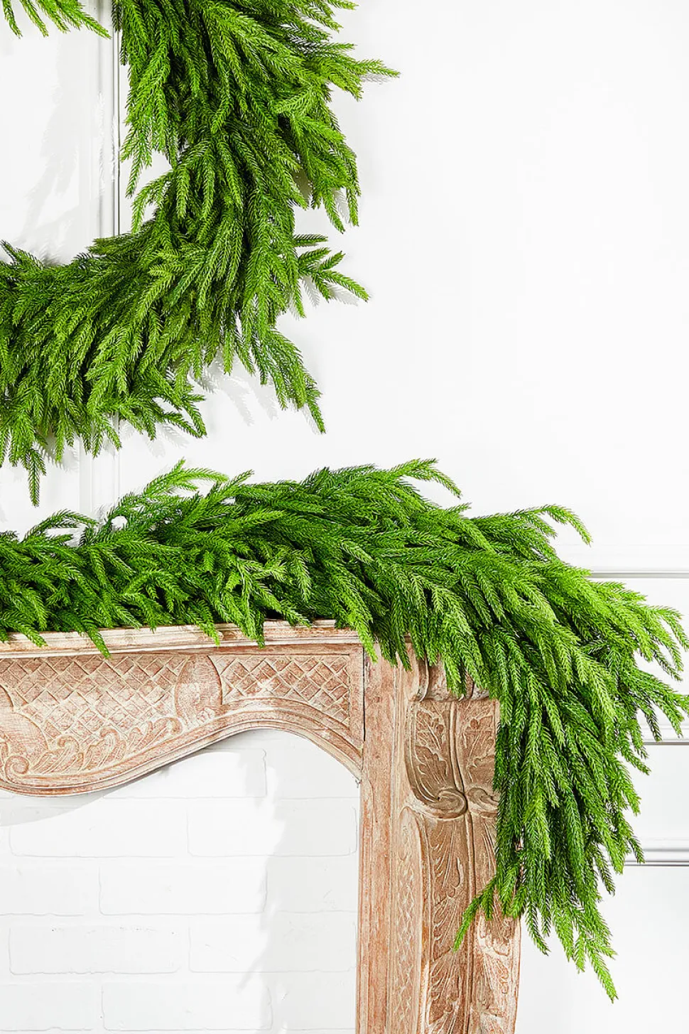 60" x 16" Real Touch Deluxe Norfolk Pine Garland