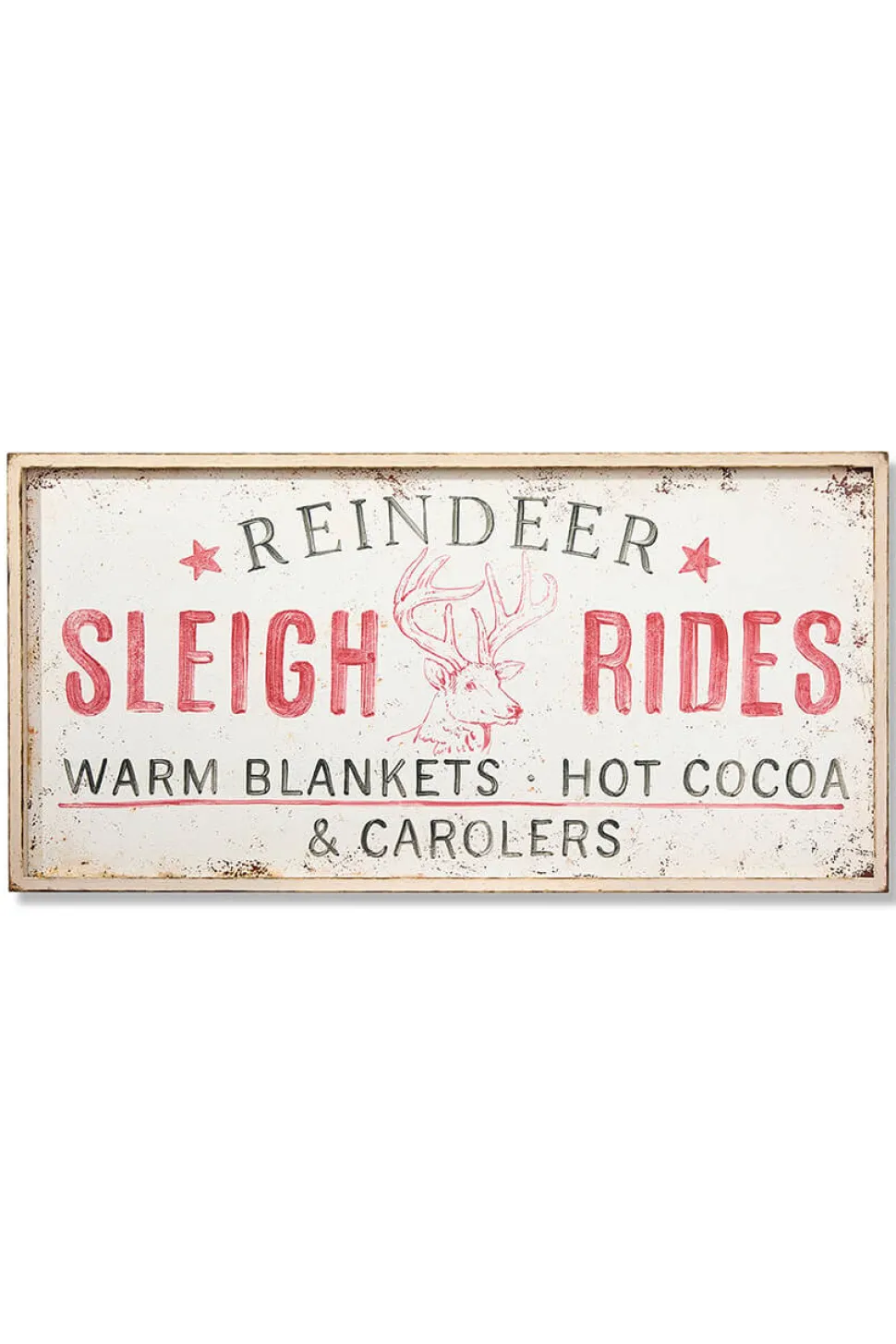 24" x 48" Sleigh Rides Metal Wall Decor