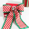 11” x 9” Stripe Bow Ornament