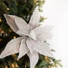 22” x 14.5" Taupe Sugar Poinsettia Stem