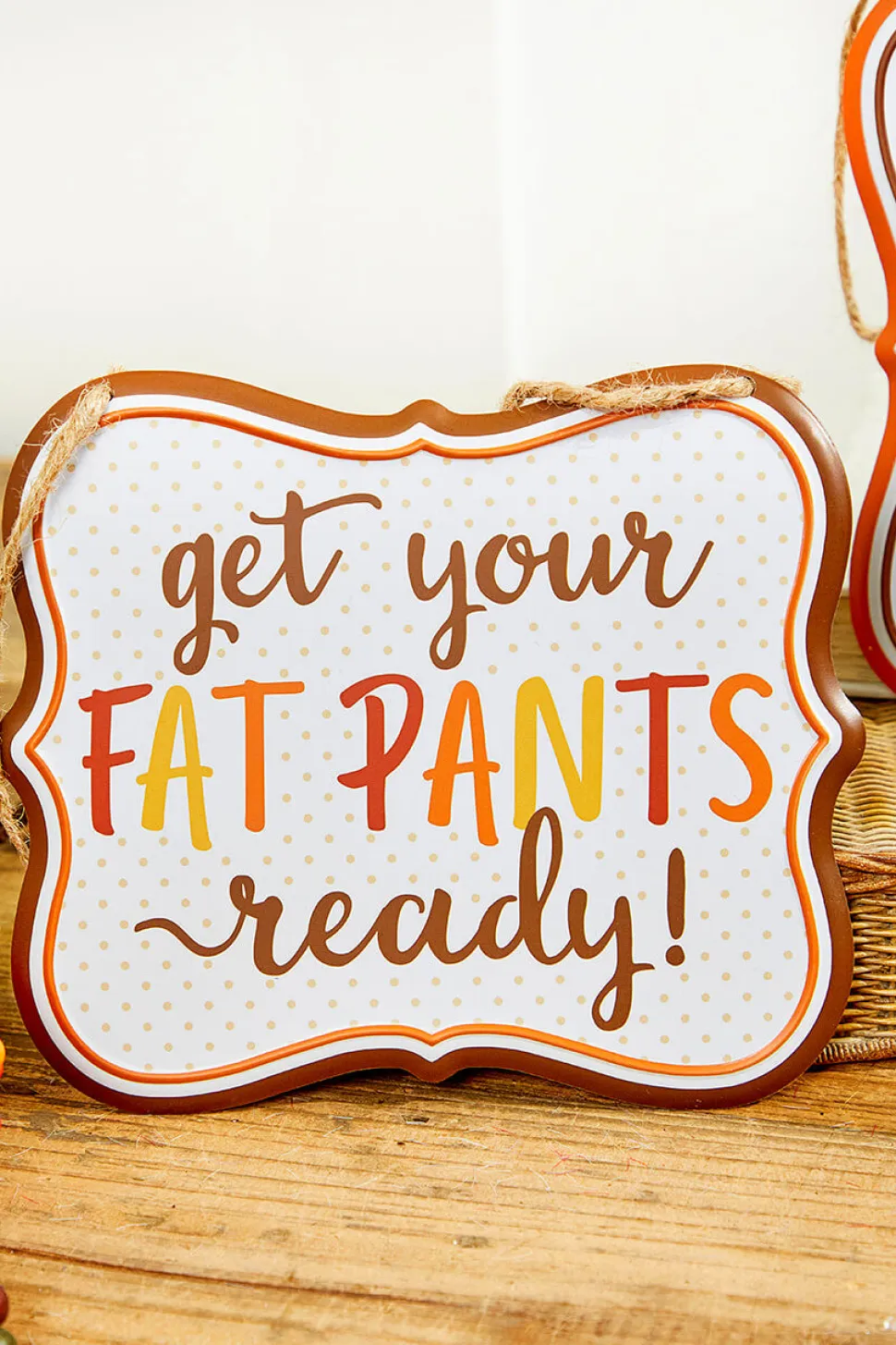 7" x 6" Tin Thanksgiving Sign
