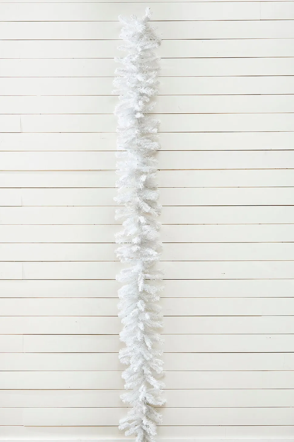 9' x 12" White Crystal Spruce Garland