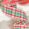 2.5" x 10 Yard Christmas Plaid Ribbon