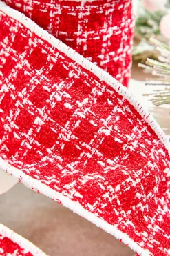 4" x 5 Yard Cozy Christmas Knit Ribbon