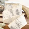 2.5" x 10 Yard Glitter Birch Bark On Cotton
