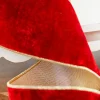 4" x 5 Yard Red Sheldon Velvet Wired Ribbon