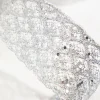 2.5" x 10 Yard Silver Wired Ribbon