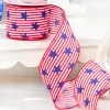 2.5" x 10 Yards Stars with Pinstripes Ribbon