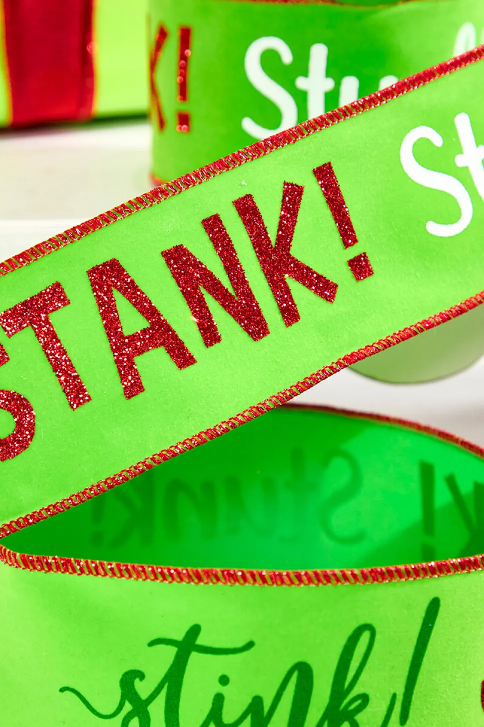 2.5" x 10 Yards Stink! Stank! Stunk! Ribbon