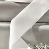 1.5" x 10 Yard White Unwired Velvet Ribbon
