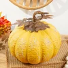 15" Yellow Metal Pumpkin